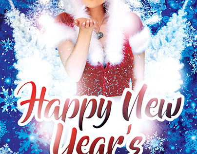 Happy New Year’s Party FREE Flyer PSD Template