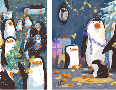 Penguin postcards