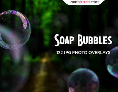 122 Soap Bubbles Photo Overlays