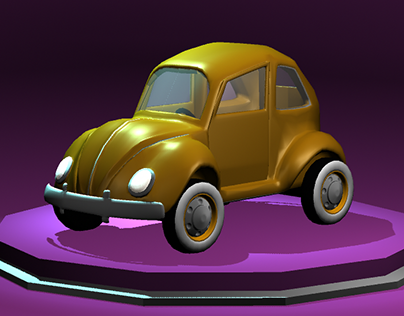 Animación 3D de un Volcho Volkswagen