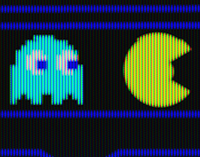 Pacman CRT-effect Animation