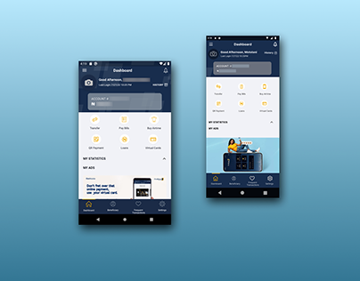 replicate of firstbank mobile dashbord