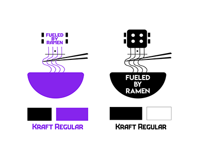 redesign of the logo FUELED BY RAMEN (recording studio)
