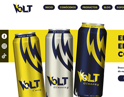VOLT - Web Design/Cambio Identidad de Marca-Packaging