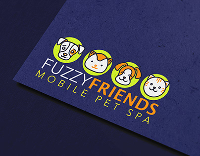 Logo Redesign for Fuzzy Friends Mobile Pet Spa