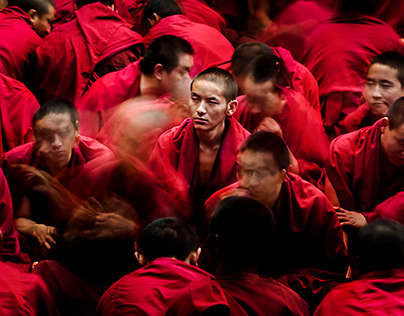 Buddhists in Tibet