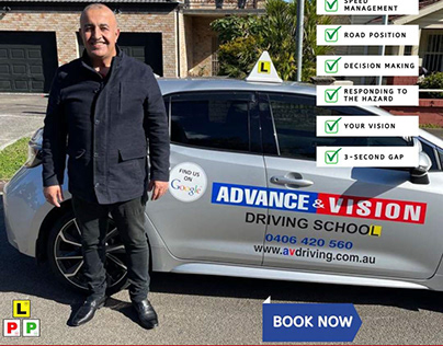 Advance and vision driving lesson Redfern, NSW