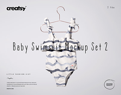 Baby Swimsuit Mockup Set 2 (27/LFv.2)