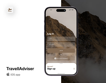 Project thumbnail - TravellAdvisor iOS app design (Concept) UI/UX