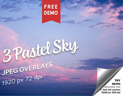 Free Pastel Sky Photo Overlays