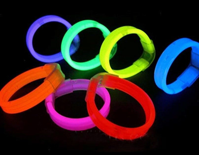 Triple Wide Glow Bracelets