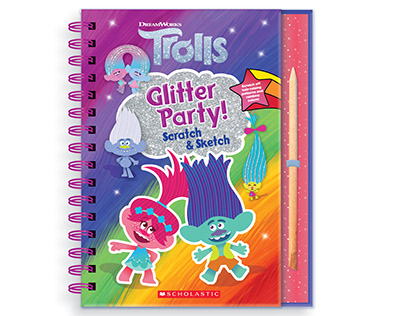 Trolls Glitter Party: Scratch and Sketch
