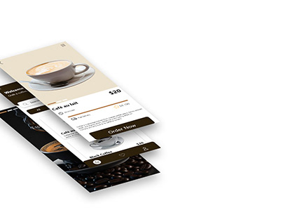 Coffee Mobile App UI/UX Mockup 2