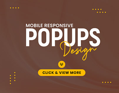 Mobile Responsive Popup Design
