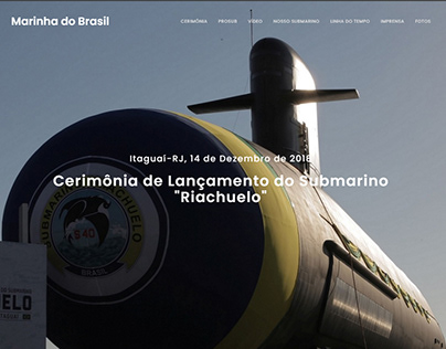 Pagina de Lançamento do Submarino "Riachuelo"