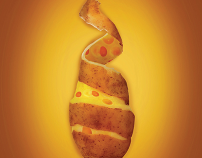 Oishi Potato Fries Print Ad