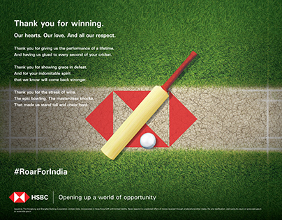 HSBC Cricket World Cup 2023 TOI Ad