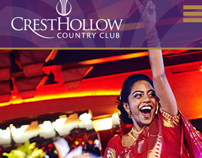 Crest Hollow Country Club Website Design