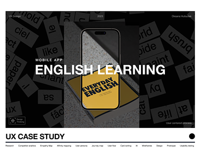 UX Case Study - English learning app