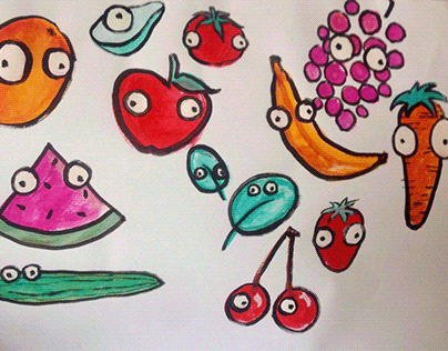 fruit & veg blobs