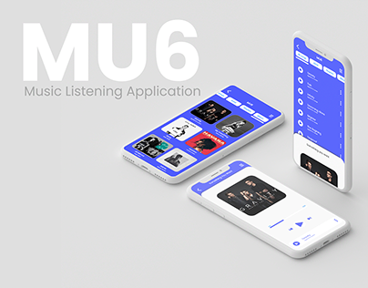 MU6 | Music Listening App | Ui Design