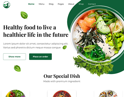 Food webpage