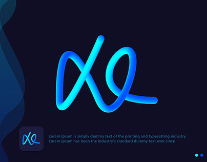 Lettermarks 3d logo