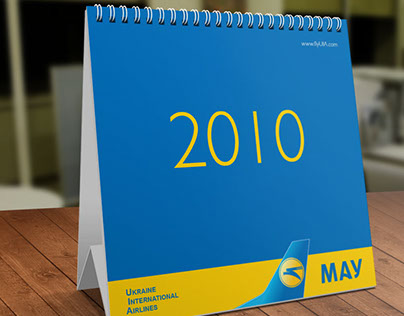 Desk Calendar for Ukraine International Airlines