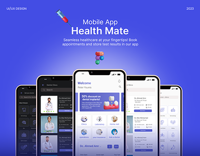 Health Mate MIdical Mobile App - UI / UX Case Study