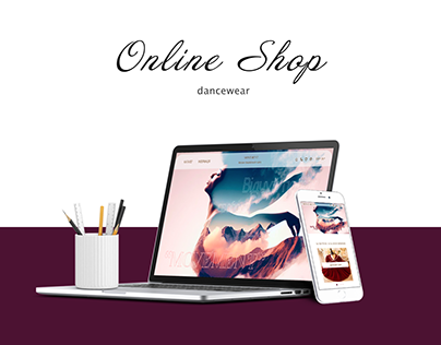 Website design of dancewear shop