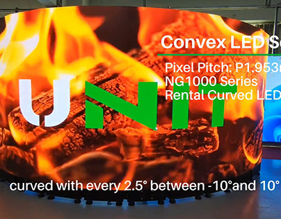 Indoor P1.953mm Rental Concave & Convex LED Display
