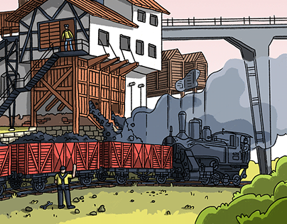 Steam train vibes — Various illustrations