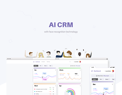AI CRM app with face recognition technology.