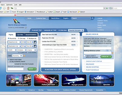 flysaa.com and SAT site designs - with Ogilvy team.