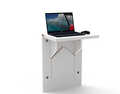 Project thumbnail - WALL Mounted Foldable Workstation