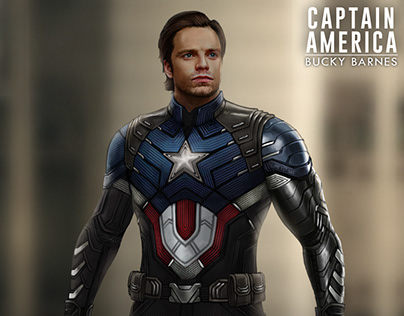 Captain America Bucky Barnes fanart