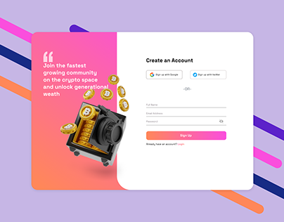 Sign Up page -Daily UI day 1