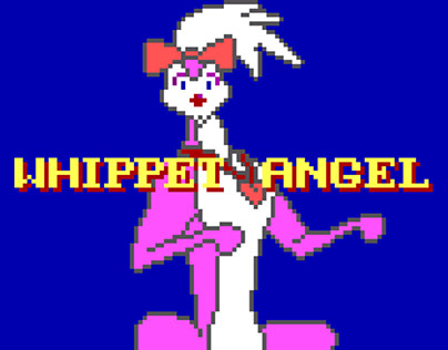Pixel Whippet angel 2