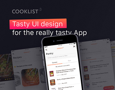 Cooklist iOS App UI Design