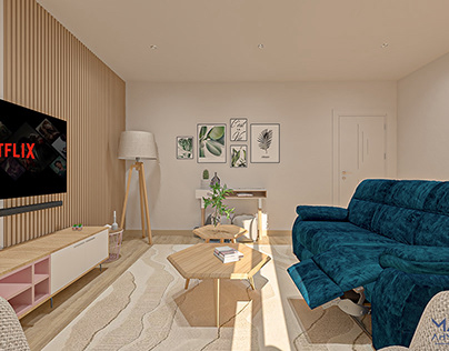 Modern family living room in wicklow ireland