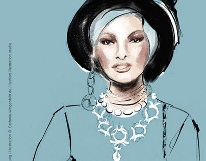 Fashion Illustration Sketch / Adobe Fresco