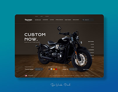 Triumph Webpage Design