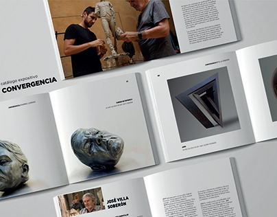 Maqueta editorial catálogo y cartel/ Convergencia