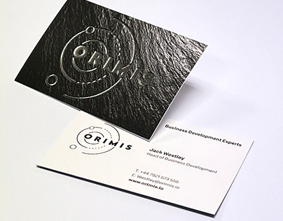 Silver Foil and laminated Businesscard
