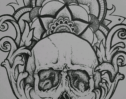 Skull with Mandala