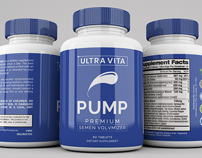 Ultra Vita - Supplement Bottle Modeling & Labeling