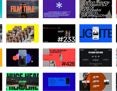 Typography & Motion Graphics Templates for Creators