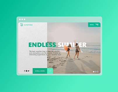 Project thumbnail - SummerVibes Web Design