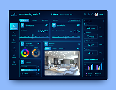 Smart Home Dashboard - UI