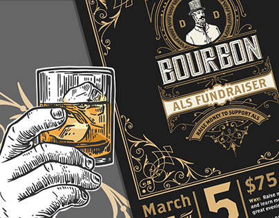 Bourbon ALS Fundraiser Invite